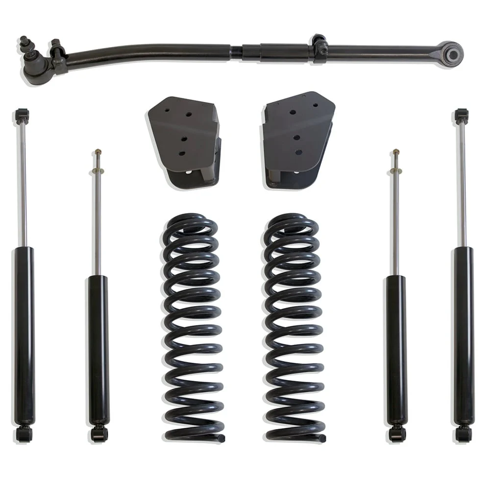 MaxTrac 2.5" Coil Spring | 4-Link | Shock Leveling Kit 17-22 Ford 6.7L Powerstroke F250/F350 4WD