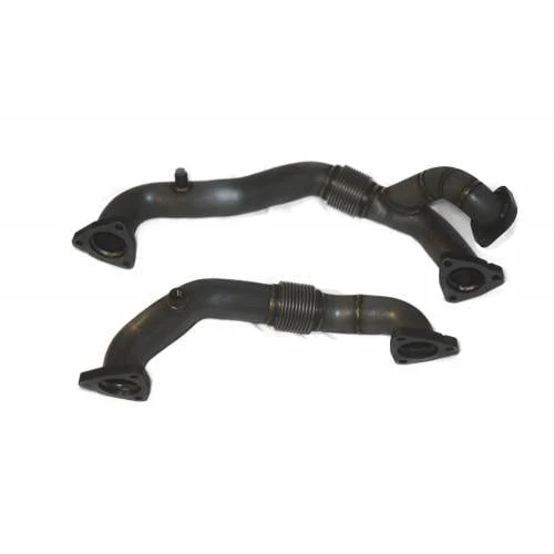 No Limit Fabrication 304 Stainless Steel Up-Pipes With HD Bellows 08-10 Ford 6.4L Powerstroke