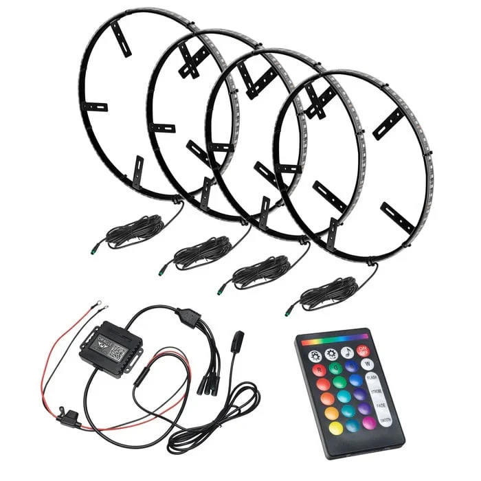 Oracle Lighting LED Illuminated Wheel Rings with ColorSHIFT