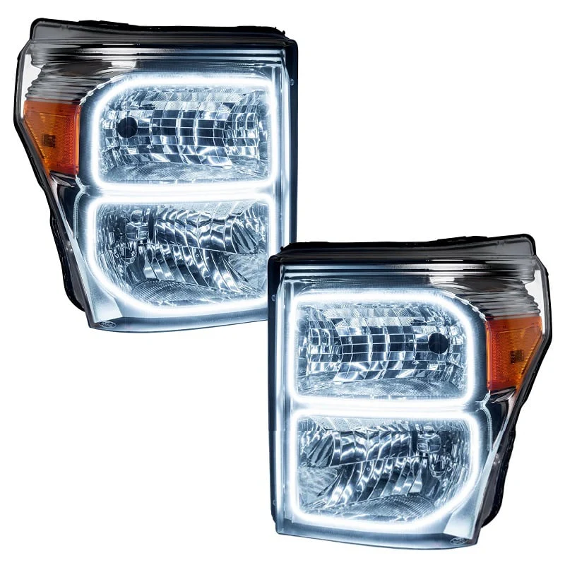 Oracle Lighting LED Pre-Assembled Halo Headlights 11-16 Ford 6.7L Powerstroke