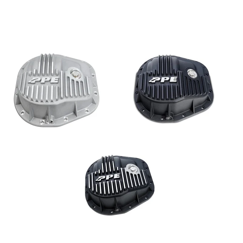 PPE Heavy Duty Cast Rear Aluminum Differential Cover 94-19 Ford Powerstroke (10.5" Rear Axle)