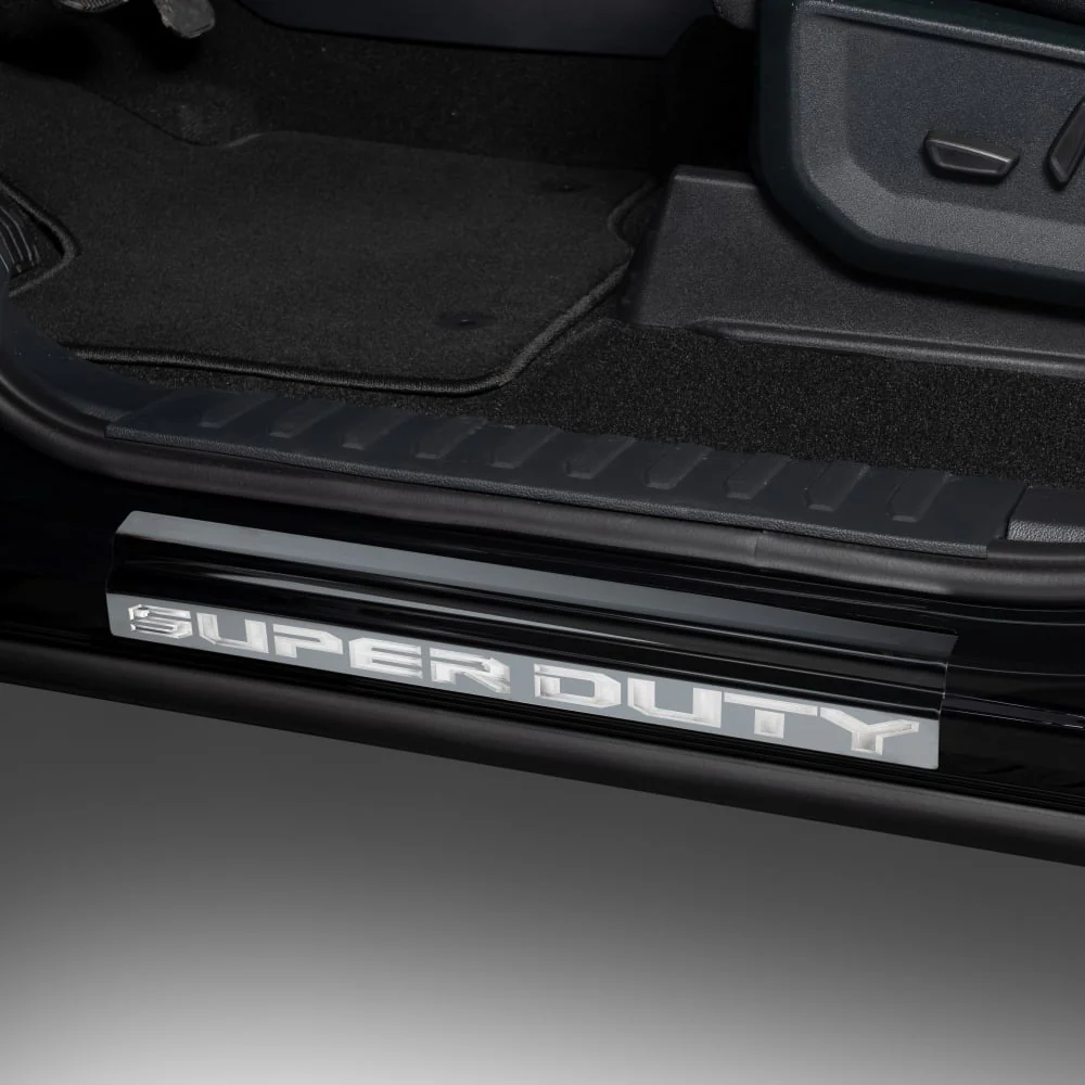 Putco Black Door Sill Plates Kits | 99-22 Ford F-250/F-350/F-450/F-550