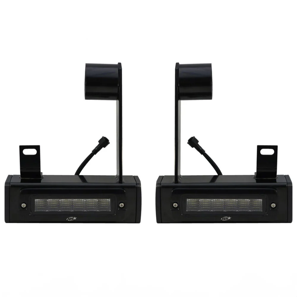 Race Sport Lighting Hitch Bar Reverse 7" LED Light Blacked Out Kit 20-23 GM 2500HD / 3500