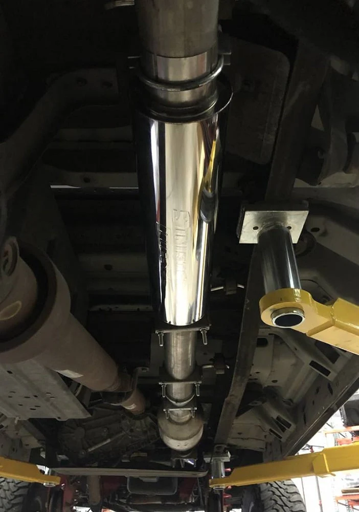 Sinister Diesel 4" Inlet/Outlet Universal Stainless Steel Muffler - Image 5