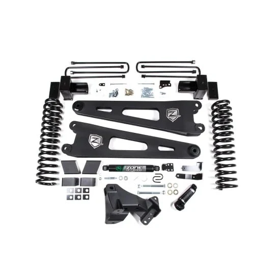 Zone Offroad 4" Radius Arm Suspension Lift Kit 17-19 Ford 6.7L Powerstroke F-250/350
