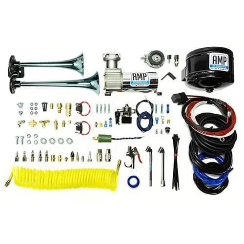 PacBrake HP10213 Premium Dual Air Horn Kit with Compressor and Air Tank