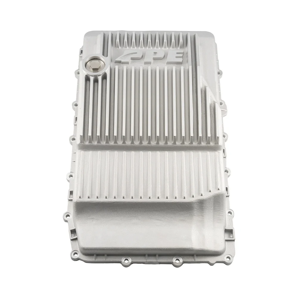 PPE Heavy-Duty Cast Aluminum Transmission Pan 18-21 Ford F-150 3.0L Powerstroke - 10R60 / 10R80 / 10R100 (Deep)
