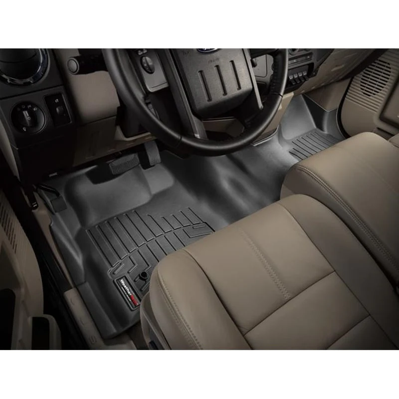WeatherTech DigitalFit Floor Liner Set (w/Over the Hump Front) 08-10 Ford SuperDuty Extended Cab - Image 2
