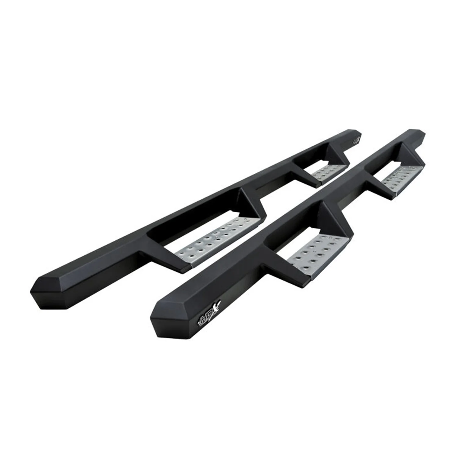 Westin HDX Black Steel Drop Nerf Bars 01-19 GM 2500HD/3500HD Crew Cab
